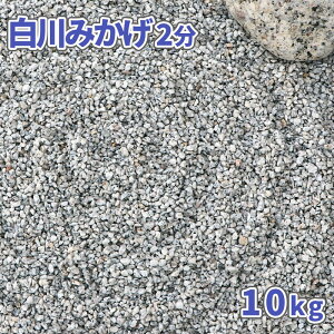 白川みかげ砂利 2分 (約1-5mm) 10kg | 庭 砂利 おしゃれ 庭石 小粒 細かい 石 敷く ガーデニング diy 園芸 ガーデン 敷石 白 グレー 御影 御影石 御影砂利 化粧砂利 化粧石 和風 坪庭 庭に敷く 花壇 鉢 植木 土隠し 盆栽 化粧砂