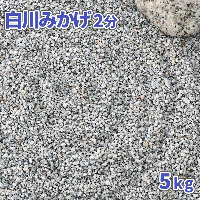 白川みかげ砂利 2分 (約1-5mm) 5kg | 庭 