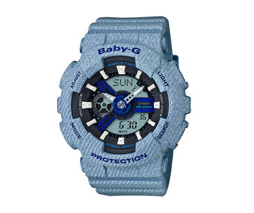 【あす楽対応商品】カシオ海外モデルBaby-G「DENIM’D COLOR(デニムドカラー)」BA-110DE-2A2