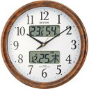 【お取寄せ品】リズム電波掛時計 ピュアカレンダーM617SR4FY617SR23