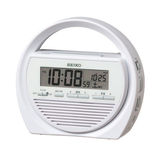 【お取寄せ品】セイコークロック 電波目ざまし時計 防災クロック SQ764W 【お取寄せ品】セイコークロック 電波目ざまし時計 防災クロック SQ764W