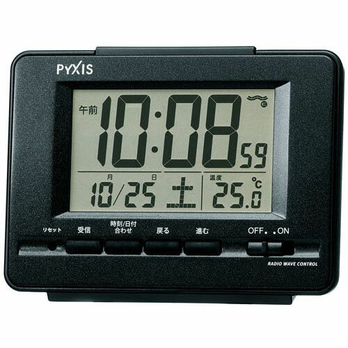 【お取寄せ品】セイコークロック ピクシス デジタル電波目ざまし時計 NR535K 【お取寄せ品】セイコークロック ピクシス デジタル電波目ざまし時計 NR535K