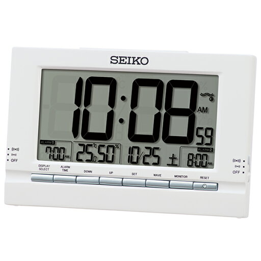 【お取寄せ品】セイコークロック 電波目覚まし時計 SQ323W 【お取寄せ品】セイコークロック 電波目覚まし時計 SQ323W