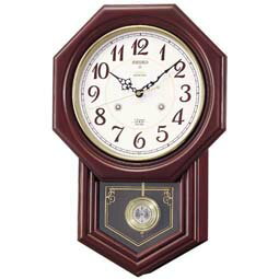 【お取寄せ品】セイコークロック電波掛時計「チャイム＆ストライク」RQ205B