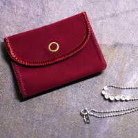 ジュエリーポーチ携帯用アクセサリー袋5カラー【3つ購入でメール便送料無料】スエードベルベット素材可愛いオシャレエレガント小物袋アクセサリー入れ