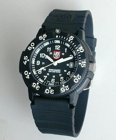 LUMINOX ルミノックス 3001 Original Navy SEALs ネイビーシールズ ブラック 黒 ラバー ベルト ウレタンバンド T25表記入り 海外直輸入モデル ミリタリー メンズ 腕時計 新品 時計 誕生日プレゼント 男性 ギフト ブランド