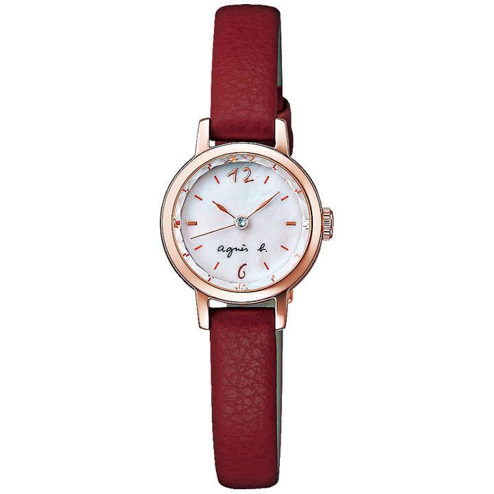 【マスクケース付】【先行予約受付中！11月6日発売予定】セイコー アニエスベー SEIKO agnes b. give love限定モデル マルチェロ FCSK743 腕時計 時計 金 ピンクゴールド 赤 レッド ブランド レディース カジュアル 誕生日プレゼント 女性 彼女 友達 娘 ギフト