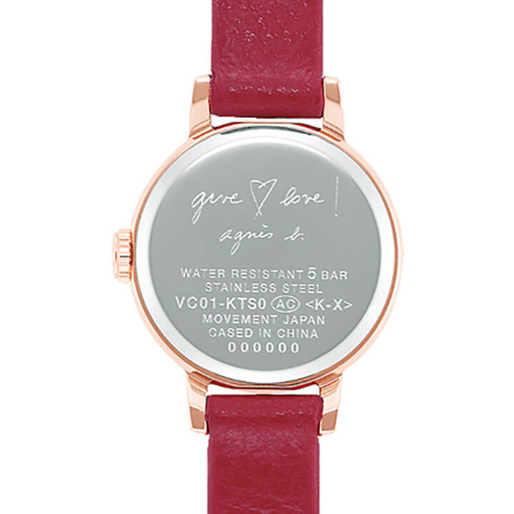 【マスクケース付】【先行予約受付中！11月6日発売予定】セイコー アニエスベー SEIKO agnes b. give love限定モデル マルチェロ FCSK743 腕時計 時計 金 ピンクゴールド 赤 レッド ブランド レディース カジュアル 誕生日プレゼント 女性 彼女 友達 娘 ギフト