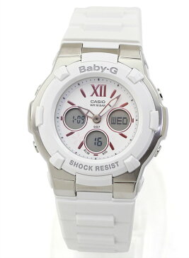 CASIO カシオ Baby-G ベビ−G BGA-110BL-7B レディース 腕時計 防水 ウレタン 多機能 アナログ デジタル 白 ホワイト シルバー 海外モデル 女子 中学生 高校生 誕生日プレゼント 女性 彼女 友達 娘 ギフト