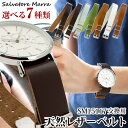 ネコポス Salvatore Marra サルバトーレマーラ SM15117 交換用ベルト 交換用バンド 替えベルト 革ベルト 17mm レザー ダークブラウン...