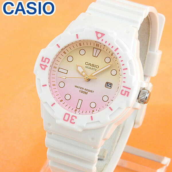 カシオ 腕時計 女の子 【3ヶ月保証】【専用BOXなし】CASIO カシオ チープカシオ チプカシ スタンダード LRW-200H-4E2 海外モデル レディース 腕時計 防水 キッズ 子供 ウォッチ 女の子 樹脂 クオーツ アナログ ホワイト ピンク イエロー 誕生日プレゼント 女性 彼女 友達 ギフト