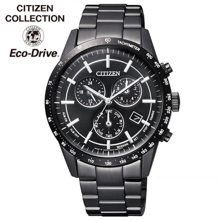 シチズンコレクション 腕時計 メンズ 【お取り寄せ】CITIZEN シチズン CITIZEN COLLECTION シチズンコレクション BL5495-56E メンズ 腕時計 メタル クロノグラフ カレンダー エコドライブ カジュアル アナログ 黒 ブラック 国内正規品 時計 新社会人 誕生日プレゼント