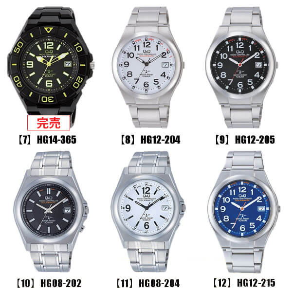 シチズン CITIZEN Q&Q ソーラー 電波 腕時計 Q&Q メンズ 防水 電波ソーラー チープ...