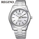 【お取り寄せ】シチズン レグノ 腕時計 メンズ ソーラー KM1-211-11 CITIZEN REGUNO 国内正規品 ソーラーテック メタルバンド ビジネス...