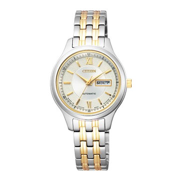 CITIZEN COLLECTION シチズンコレクション PD7154-53P 国内正規品 レディース 腕時計 ウォッチ メタル バンド 機械式 メカニカル 自動巻き アナログ 金 ゴールド 銀 シルバー 誕生日プレゼント 女性 彼女 友達 娘 ギフト 新社会人 時計 ブランド