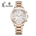 シチズン クロスシー CITIZEN xC 限定モデル basic collection FB1405-58A カレンダー アナログ メタル ピンクゴールド クロノグラフモデル 国内正規品 レディース