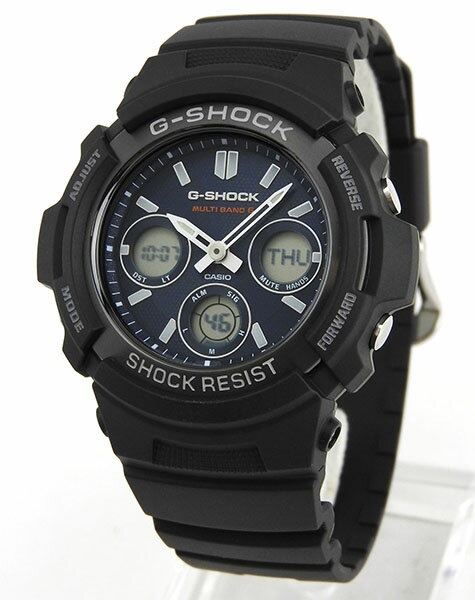 CASIO カシオ G-SHOCK Gショック ジーショック AWG-M100SB-2A 海外モデル 電波ソーラー メンズ 腕時計 ウレタン アナログ デジタル ネイビー ブルー 青 黒 ブラックスポーツ バレンタイン 誕生日プレゼント 男性 彼氏 旦那 夫 友達 ギフト ブランド おすすめ格安通販　バレンタイン　人気　ランキング