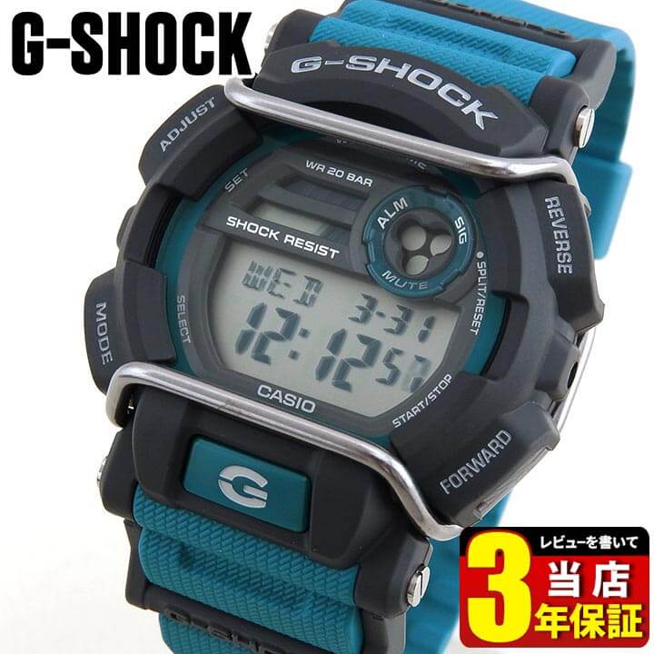 CASIO カシオ G-SHOCK Gショック ジーショック GD-400-2 海外モデル メンズ 腕時計 ウォッチ デジタル グレー 青 ブルー 商品到着後レビューを書いて3年保証 バレンタイン 誕生日プレゼント 男性 彼氏 旦那 夫 友達 ギフト ブランドのサムネイル