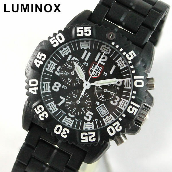 LUMINOX ルミノックス Navy SEALs ネイビーシールズ 3082 クロノグラフ カラーマークシリーズ COLORMARK 3050 SERIES 黒 ブラック ミリタリーウォッチ メンズ 腕時計 新品 時計 ウォッチ 海外モデル 卒業祝い 入学祝い ギフト ブランド