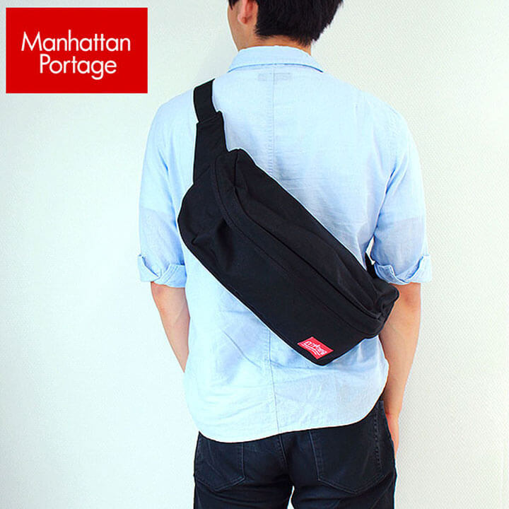 マンハッタンポーテージ バッグ メンズ Manhattan Portage マンハッタンポーテージ ウエストポーチ1106 WAIST BAG メンズ レディース ママ おしゃれ 男女兼用 かばん カバン 鞄 黒 ブラック 誕生日プレゼント 男性 女性 ギフト ブランド