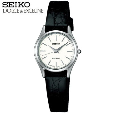 セイコー ドルチェ & エクセリーヌ SEIKO DOLCE & EXCELINE クオーツ レディース サイドワニ革ベルト 腕時計 見やすい ウォッチ SWDL209 ブラック 国内正規品 フォーマル 中学生 高校生 誕生日プレゼント 女性 彼女 友達 娘 ギフト ブランド