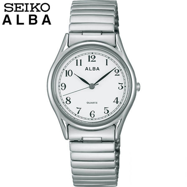 セイコー アルバ 腕時計（メンズ） 【お取り寄せ】SEIKO セイコー ALBA アルバ AQGK439 国内正規品 メンズ 腕時計 ウォッチ メタル バンド クオーツ アナログ 白 ホワイト 銀 シルバー 誕生日プレゼント 男性 彼氏 旦那 夫 友達 ギフト