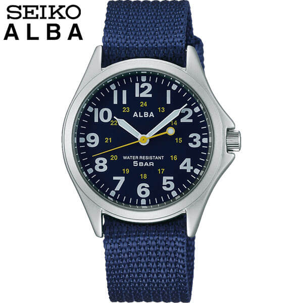 セイコー アルバ 腕時計（メンズ） 【お取り寄せ】SEIKO セイコー ALBA アルバ AQPK402 国内正規品 メンズ 腕時計 ウォッチ ナイロン バンド クオーツ アナログ 青 ネイビー 誕生日プレゼント 男性 彼氏 旦那 夫 友達 息子 ギフト ブランド