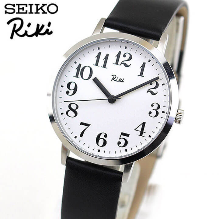 セイコー アルバ リキ ワタナベ 腕時計 AKPK424 メンズ SEIKO ALBA Riki Watanabe スタンダード 国内正規品 ウォッチ 革ベルト レザー クオーツ アナログ 黒 ブラック 白 ホワイト バレンタイン 誕生日プレゼント 男性 彼氏 旦那 夫 友達 ギフト ブランド