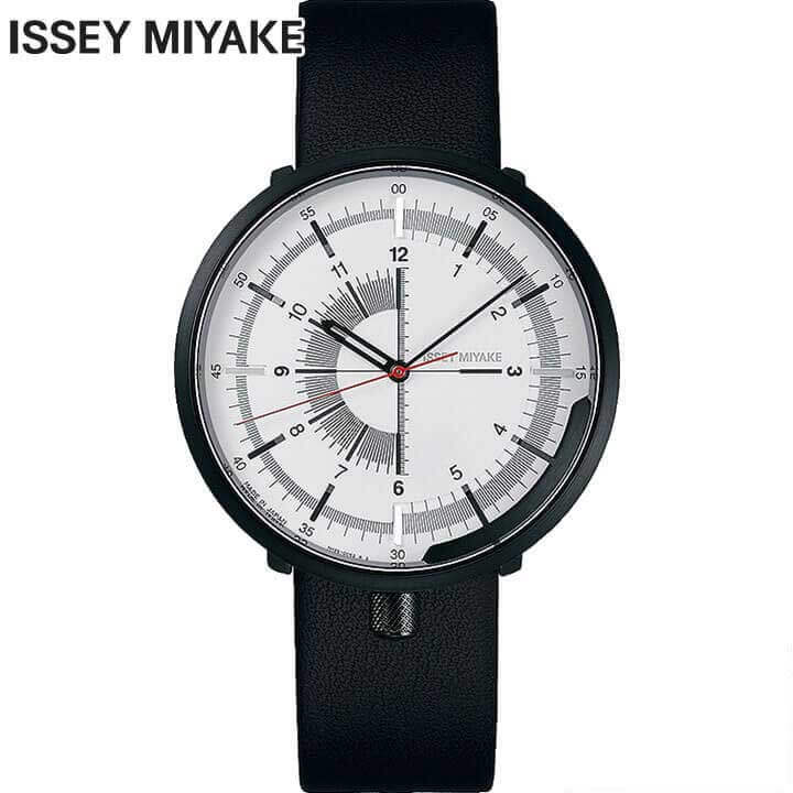 楽天ブランド腕時計通販の加藤時計店【お取り寄せ】SEIKO セイコー ISSEY MIYAKE イッセイミヤケ 1/6 ワンシックス 時計 メンズ 腕時計 機械式 メカニカル 自動巻き 牛皮革 カーフ 黒 ブラック 銀 シルバー 誕生日プレゼント 男性 彼氏 旦那 夫 友達 ギフト NYAK003 国内正規品 新社会人