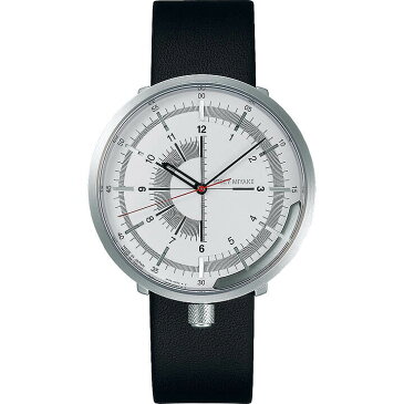 SEIKO セイコー ISSEY MIYAKE イッセイミヤケ 1/6 ワンシックス 時計 メンズ 腕時計 機械式 メカニカル 自動巻き 牛皮革 カーフ 黒 ブラック 銀 シルバー 誕生日プレゼント 男性 彼氏 旦那 夫 友達 息子 ギフト NYAK004 国内正規品 新社会人