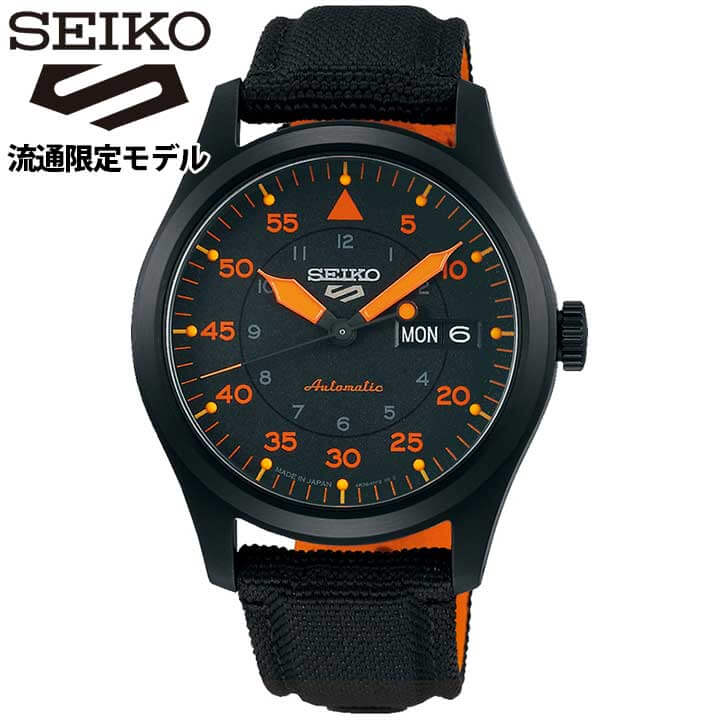 ファイブスポーツ 【お取り寄せ】セイコー ファイブスポーツ ストリートスタイル SEIKO 5SPORTS SBSA143 流通限定モデル 機械式 メカニカル 自動巻き 防水 ナイロン 黒 ブラック オレンジ メンズ 腕時計 時計 カジュアル 誕生日プレゼント 男性 彼氏 旦那 夫 ギフト