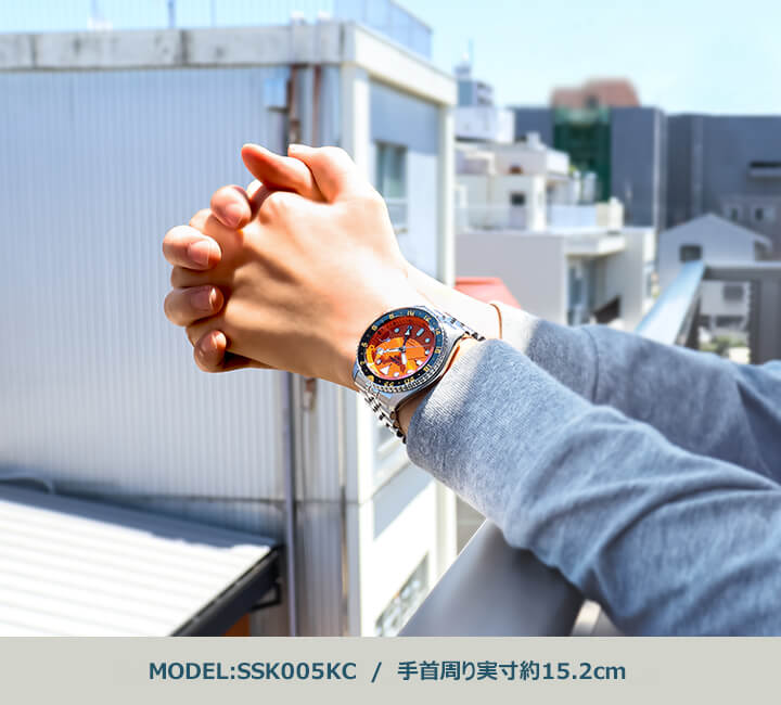 SEIKO セイコー 5SPORTS ファイブスポーツ 5スポーツ SportsStyle スポーツスタイル メンズ 腕時計 時計 オレンジ 流通限定モデル SSK005KC 自動巻き 誕生日プレゼント 男性 彼氏 旦那 夫 友達 ギフト