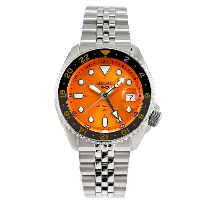 SEIKO セイコー 5SPORTS ファイブスポーツ 5スポーツ SportsStyle スポーツスタイル メンズ 腕時計 時計 オレンジ 流通限定モデル SSK005KC 自動巻き 誕生日プレゼント 男性 彼氏 旦那 夫 友達 ギフト