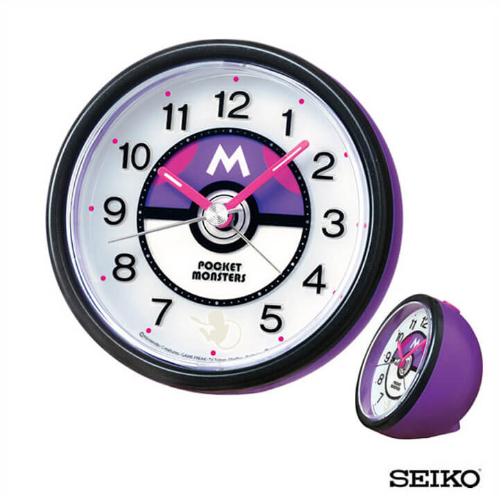 SEIKO セイコークロック キャラクター ポケットモンスター マスターボール ミュウ CQ424Z 国内正規品 キッズ 目覚まし時計 卒園祝い 入学祝い 誕生日プレゼント 子供 男の子 女の子 小学生