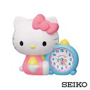 目覚まし時計 子供 SEIKO セイコークロック キャラクター ハローキティ キティちゃん JF386A キッズ 置き時計 おしゃべり 子供 誕生日プレゼント ...