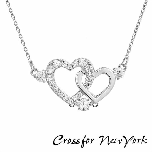 Crossfor New York クロスフォーニューヨーク ダンシングストーン ネックレス ペンダント レディース NYP-598 Pure Heart キュービックジルコニア シルバー925 人気 誕生日プレゼント 女性 ギフト ブランド