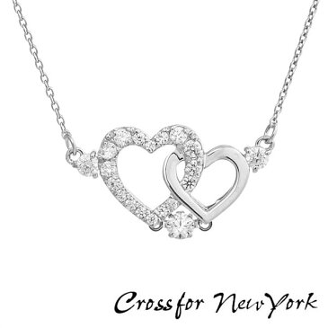 Crossfor New York クロスフォーニューヨーク ダンシングストーン ネックレス ペンダント レディース NYP-598 Pure Heart キュービックジルコニア シルバー925 人気 誕生日プレゼント 女性 ギフト ブランド