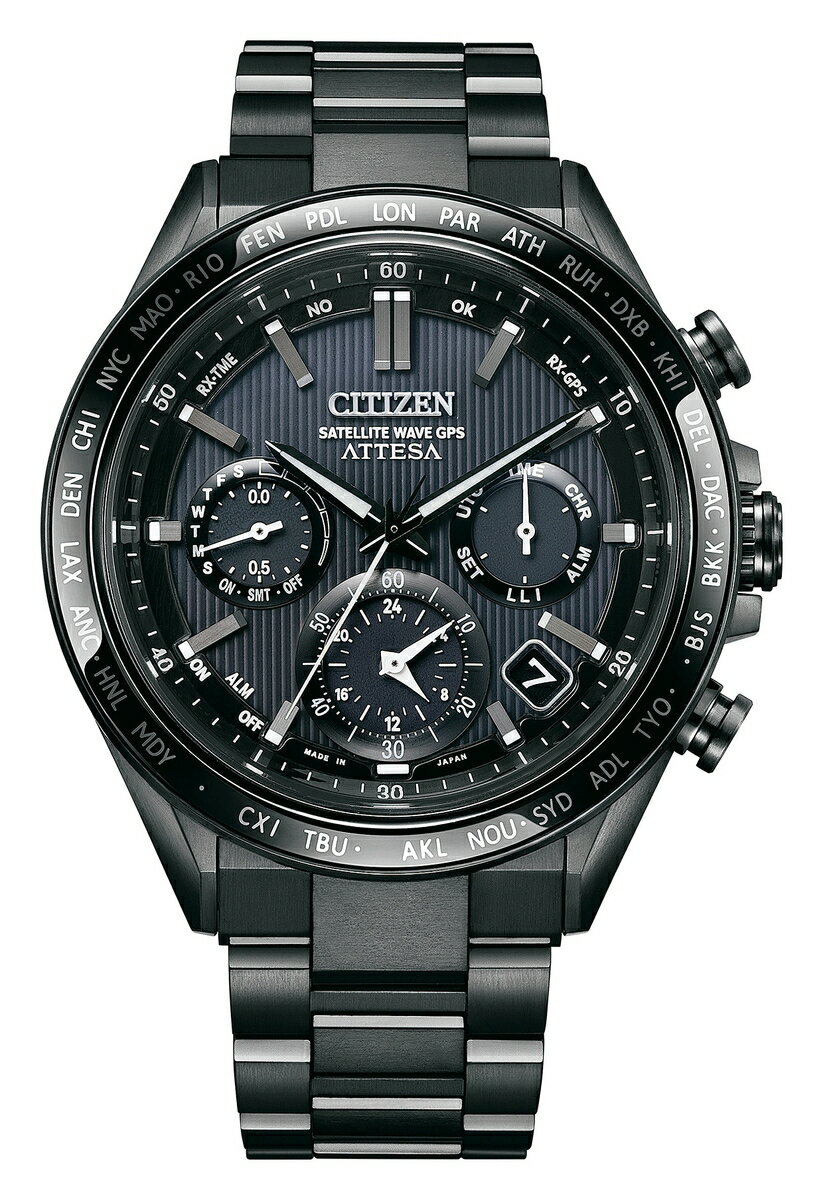 アテッサ アテッサ ATTESA シチズン CITIZEN 正規メーカー延長保証付き CC4055-65E GPS衛星電波受信 ブラックチタンシリーズ 国内正規品 腕時計