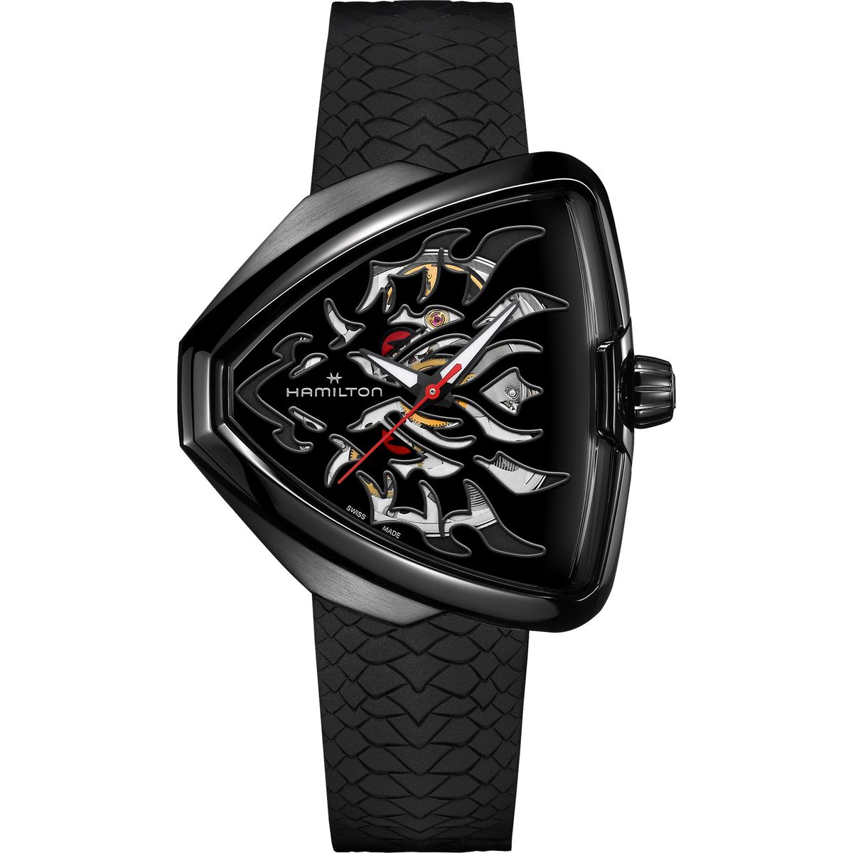 ベンチュラ 腕時計（メンズ） ハミルトン HAMILTON H24535332 ベンチュラ エルヴィス 80 スケルトン ドラゴン オート 42.5mm 国内正規品 腕時計