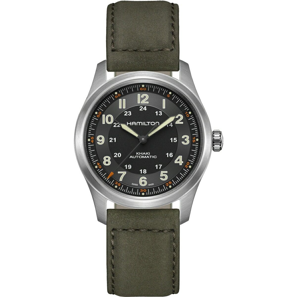 カーキ 腕時計（メンズ） ハミルトン HAMILTON H70205830 カーキ フィールド チタニウム オート 38mm 国内正規品 腕時計