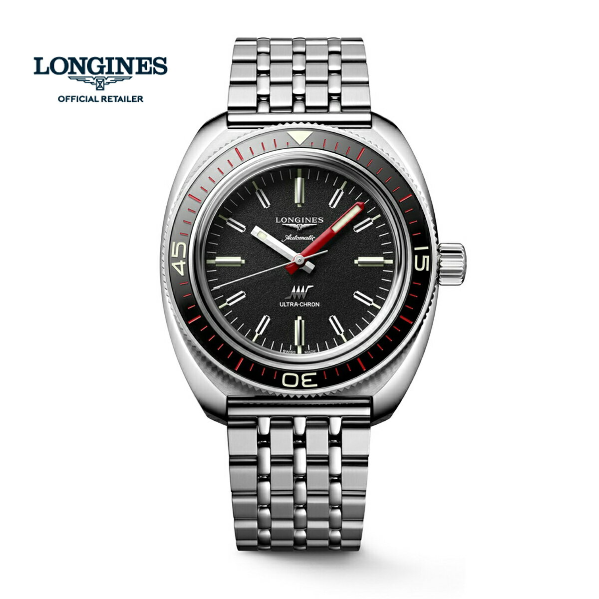 ロンジン 腕時計（メンズ） ロンジン LONGINES L2.836.4.52.9 ロンジン ウルトラ-クロン ボックスエディション 国内正規品 腕時計