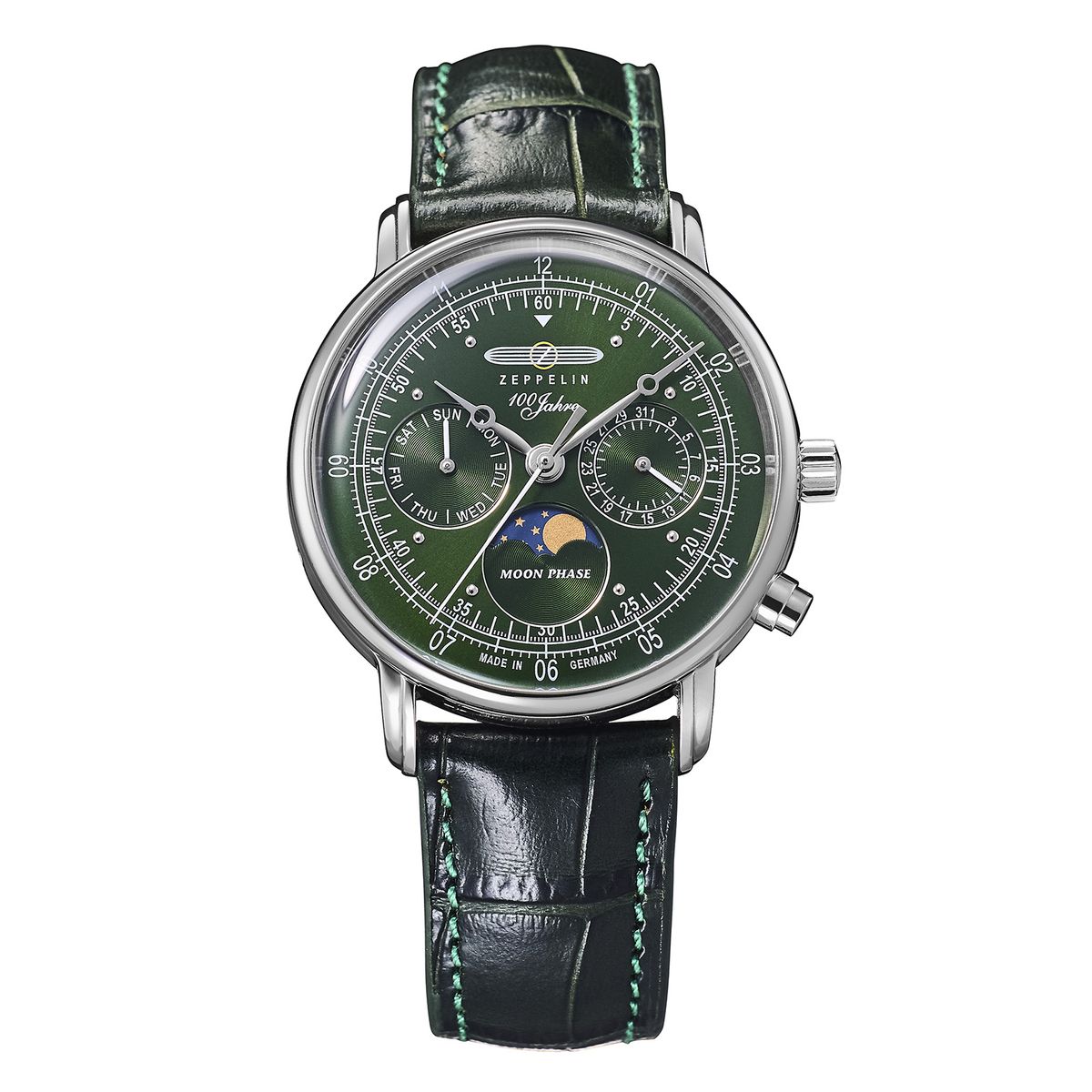 ツェッペリン ZEPPELIN 7635-4 100周年記念シリーズ クォーツ ムーンフェイズ 36mm 国内正規品 腕時計