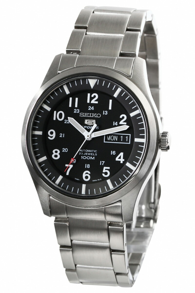 セイコーファイブ 腕時計（メンズ） [10年保証] [訳あり品] [新品] SEIKO SNZG13K1 SEIKO 5 MILITARY セイコー ファイブ ミリタリー 100m防水 メタルベルト 自動巻き 100m防水 【逆輸入モデル】