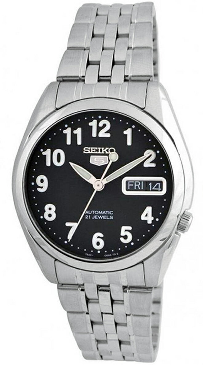 セイコーファイブ 腕時計（メンズ） [10年保証] [訳あり品] [新品] [セイコーインポート] SEIKO 5 SNK381K1 セイコー ファイブ ミリタリー ブラック メタルベルト 自動巻き [逆輸入品]