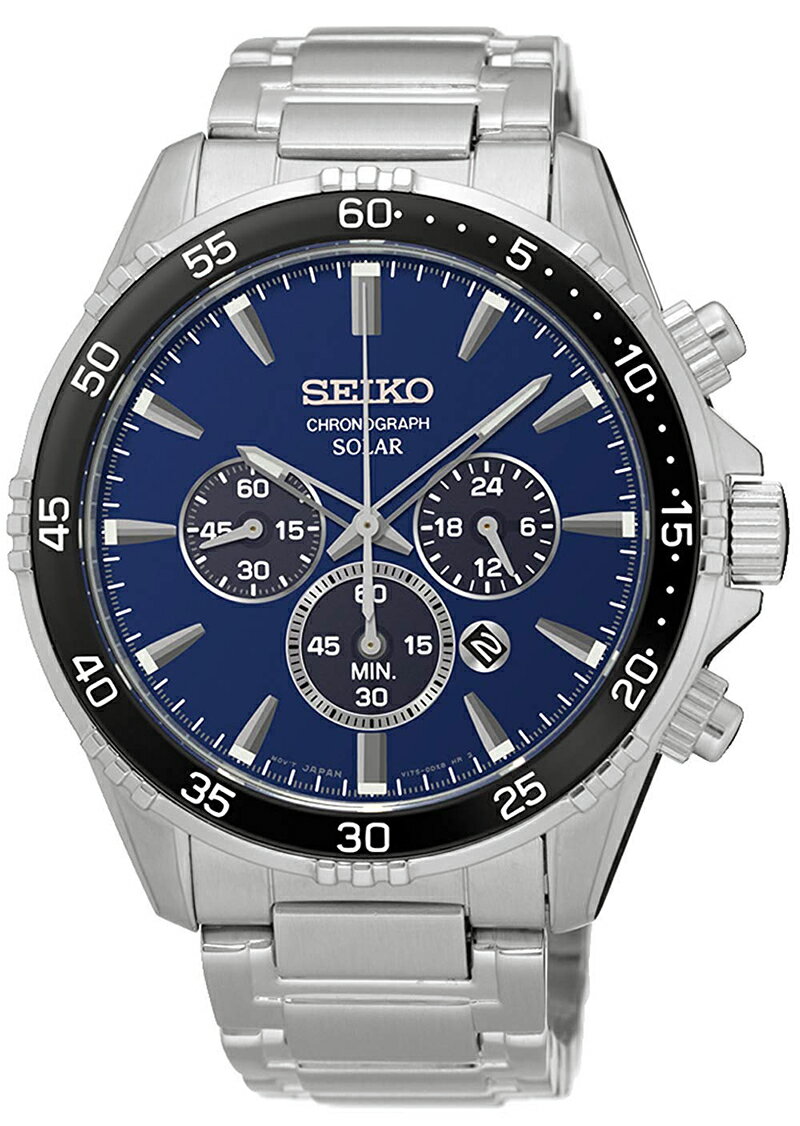 10年保証 生産終了人気海外モデル SEIKO SSC445P1 セイコーインポート セイコー ソーラー クオーツ クロノグラフ 100m防水 逆輸入モデル