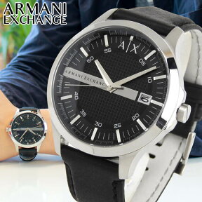 BOX訳あり ARMANI EXCHANGE アルマーニ エクスチェンジ AX2101 海外モデル メンズ 腕時計 ウォッチ watch 革ベルト レザー クオーツ アナログ 黒 ブラック 誕生日プレゼント 男性 彼氏 旦那 夫 社会人 友達 ギフト