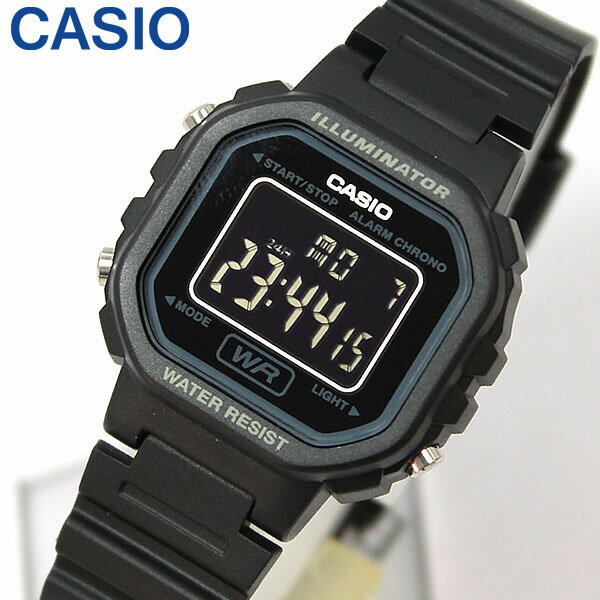 3ヶ月保証 ネコポス CASIO かわいい チープカシオ チプカシ スタンダード LA-20WH-1B LA20WH-1B海外モデル レディース キッズ 腕時計時計 カジュアルクオーツ デジタル 黒 軽い お出掛けに便利 誕生日プレゼント 女性 ギフト