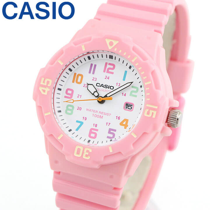 3ヶ月保証【専用BOXなし】CASIO チープカシオ チプカシ スタンダード スポーツ ウォッチ LRW-200H-4B2 ピンク レディース 腕時計 防水 子供 キッズウォッチ 海外モデル 誕生日プレゼント 卒園祝い 入学祝い 小学生 中学生 小学校 女の子のサムネイル