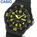 3ヶ月保証【専用BOXなし】CASIO チープカシオ チプカシ スタンダード MRW-200H-9B 海外モデル メンズ 腕時計 防水 キッズ 子供 ウォッチ 男の子 女の子 時計 クオーツ アナログ ブラック イエロー 黄色 誕生日プレゼント 男性 卒業祝い 就職祝い彼氏 旦那 友達 ギフト