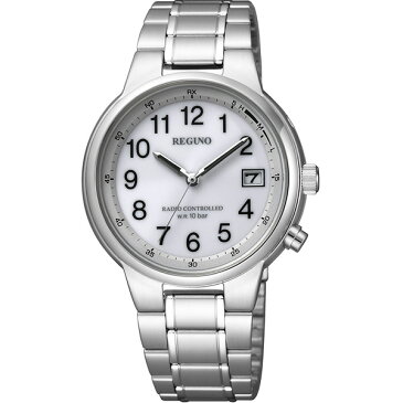 シチズン レグノ ソーラー電波時計 ペアウォッチ KL8-112-93 CITIZEN REGUNO 国内正規品 ソーラーテック 腕時計 メンズ ソーラー 電波 メタルバンド 10気圧防水 ビジネス シルバー 誕生日プレゼント 男性 彼氏 ギフト